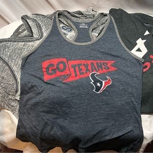 Lot of Women’s/Juniors Houston Texans fan Gear